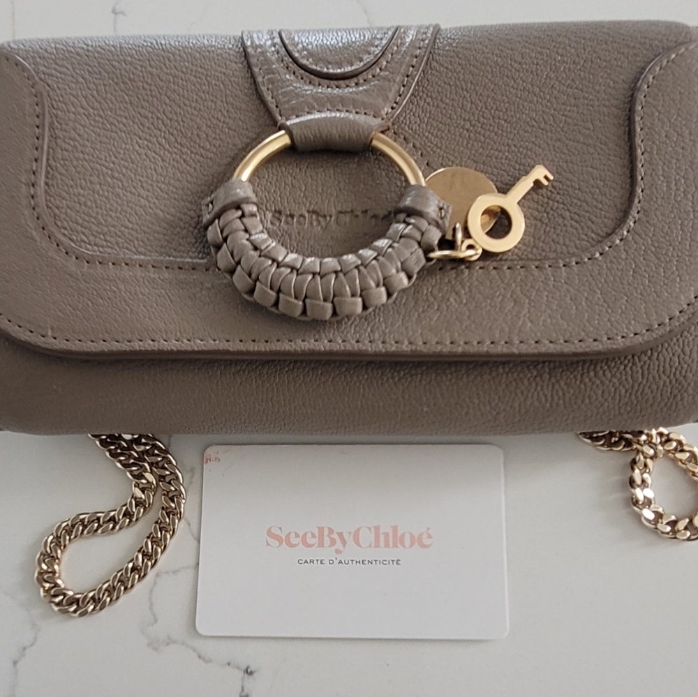 See By Chloe Hannah Continental Crossbody Chain Wallet